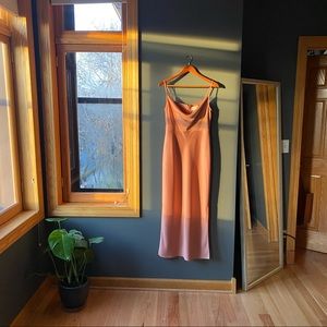 BHLDN - Cali Satin Midi Dress - Size 8